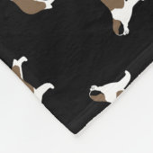 Heiliges Bernards Muster Fleecedecke (Ecke)