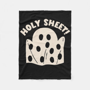 Heiliges Blatt Lustiger Halloween-Geist Heiliges B Fleecedecke