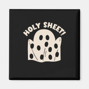 Heiliges Blatt Lustiger Halloween-Geist Heiliges B Magnet