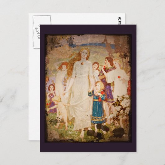 Heiliges Brigid als Braut Postkarte (Vorne/Hinten)