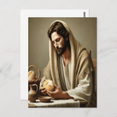 Heiliges Brot: Jesus’ Liebesgeste Postkarte (Vorne/Hinten)