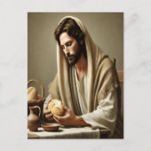 Heiliges Brot: Jesus’ Liebesgeste Postkarte (Vorderseite)