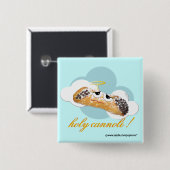 heiliges cannoli! humorvolles Parodie-Button Button (Vorne & Hinten)