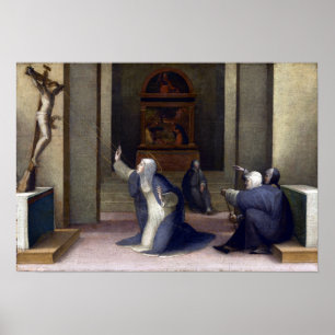 Heiliges Catherine Domenico Beccafumi von Siena Poster
