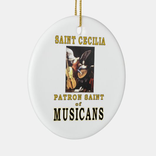 HEILIGES CECILIA KERAMIK ORNAMENT (Rechts)