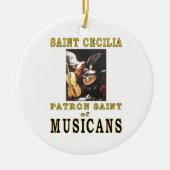HEILIGES CECILIA KERAMIK ORNAMENT (Vorne)