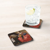 Heiliges Cecilia (Öl auf Leinwand) Getränkeuntersetzer (Rechte Seite)