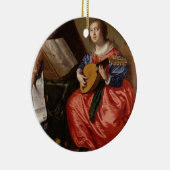 Heiliges Cecilia (Öl auf Leinwand) Keramik Ornament (Rechts)
