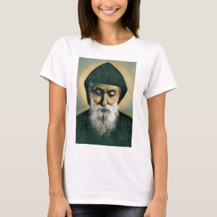 Heiliges Charbel Porträt T-Shirt