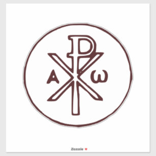Heiliges Chi-Rho-Christogramm Fine Art Aufkleber