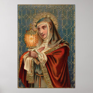 Heiliges Clare von Assisi Poster