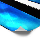 Heiliges Cross Blue Sky Sparkle Poster (Ecke)