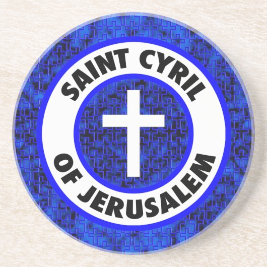 Heiliges Cyril von Jerusalem Untersetzer (Vorne)