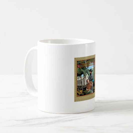 HEILIGES DAMIEN KAFFEETASSE (Vorderseite Links)