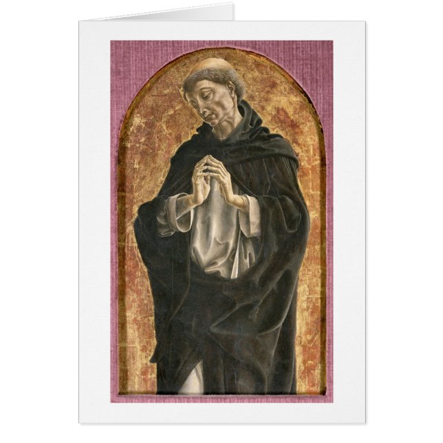 Heiliges Dominic (Tempera auf Platte) (Vorne)