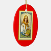 Heiliges Dymphna-Gönner der Geisteskrankheit Keramik Ornament (Rechts)