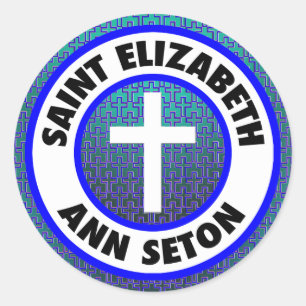 Heiliges Elizabeth Ann Seton Runder Aufkleber