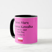 Heiliges Faustina* Kowalska Schale Tasse (Vorderseite Links)