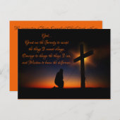 Heiliges Gebet Heiligkreuz bei Sunset Postkarte (Vorne/Hinten)