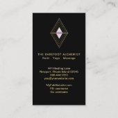 *~* heiliges Geometrie-Goldgeometrische 4 Dreiecke Visitenkarte (Rückseite)