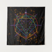 Heiliges Geometrie-Sigil Wandteppich (Vorderseite)