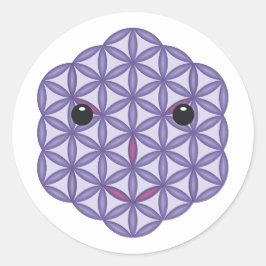 Heiliges Gesicht - Arcturian, 01 Pr. Runder Aufkleber