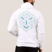Heiliges Gesicht - Arcturian 02, Sea Green-Tr. Hoodie (Rückseite)