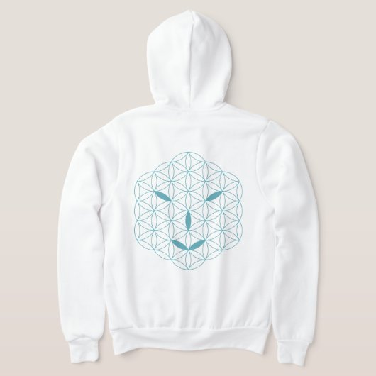 Heiliges Gesicht - Arcturian 02, Sea Green-Tr. Hoodie (AblageHinten)