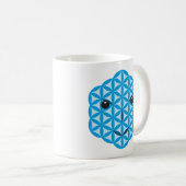 Heiliges Gesicht - Arkturisch, 01 Blau. Kaffeetasse (VorderseiteRechts)