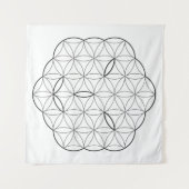 Heiliges Gesicht - Arkturisch, Bl-Tr. Wandteppich (Vorderseite (Horizontal))