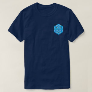 Heiliges Gesicht - Arkturisch, Blau. T-Shirt