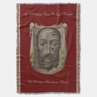 Heiliges Gesicht der Jesus-Wurfs-Decke Decke