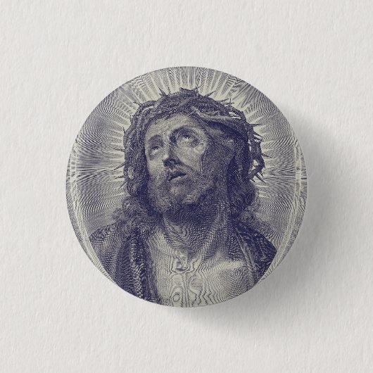 Heiliges Gesicht Jesu Button (Vorderseite)