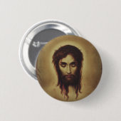 Heiliges Gesicht Jesu Christi Button (Vorne & Hinten)