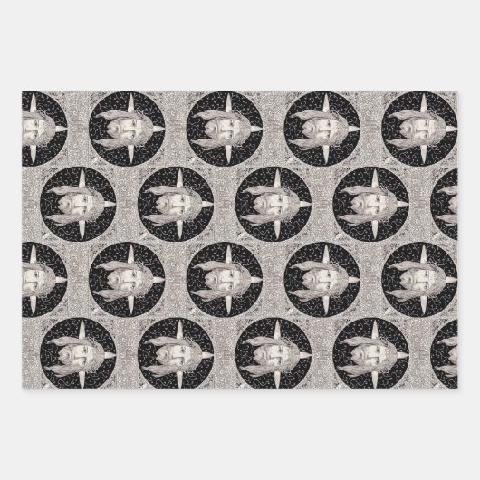Heiliges Gesicht Jesu Christi Geschenkpapier Set (Vorderseite)