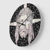 Heiliges Gesicht Jesu Christi Große Wanduhr (Winkel)
