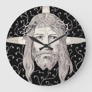 Heiliges Gesicht Jesu Christi Große Wanduhr