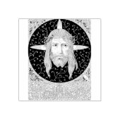 Heiliges Gesicht Jesu Christi Gummistempel (Prägung)