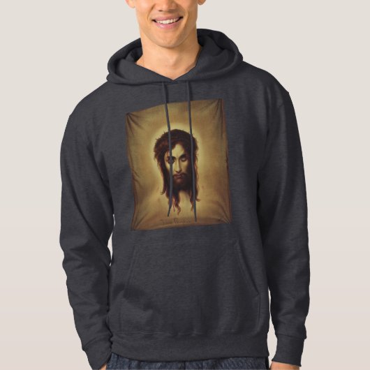 Heiliges Gesicht Jesu Christi Hoodie (Vorderseite)