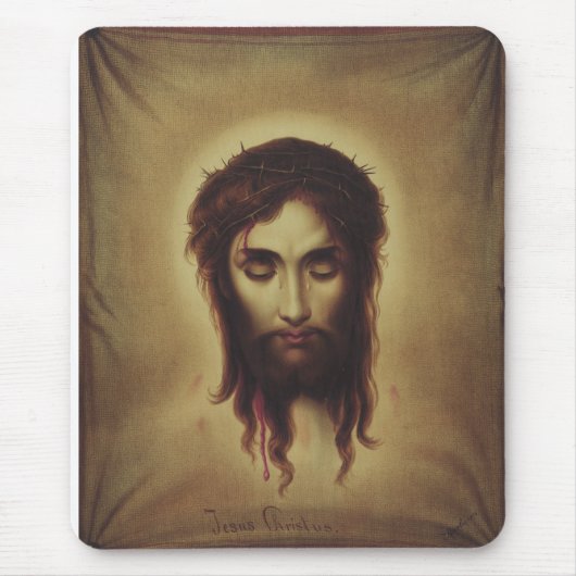 Heiliges Gesicht Jesu Christi Mousepad (Vorne)