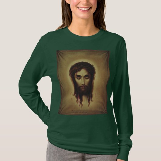 Heiliges Gesicht Jesu Christi T-Shirt (Vorderseite)