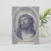 Heiliges Gesicht Jesu Feiertagskarte (Stehend Vorderseite)