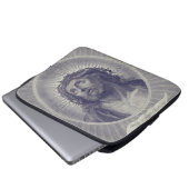 Heiliges Gesicht Jesu Laptopschutzhülle (Vorne Knopf)