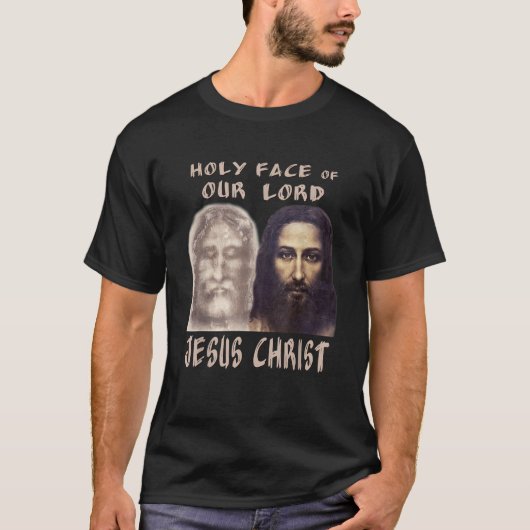 Heiliges Gesicht Unser Herr Jesus Christus Shroud  T-Shirt (Vorderseite)