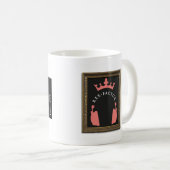 Heiliges Gesicht von Lucca! Schlichtes Schwarzes Kaffeetasse (VorderseiteRechts)