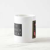 Heiliges Gesicht von Lucca! Schlichtes Schwarzes Kaffeetasse (Mittel)