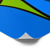 heiliges Glasdesign Procreate Handzeichnung  Poster (Ecke)