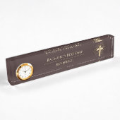 Heiliges Gold Cross Namensplakette
