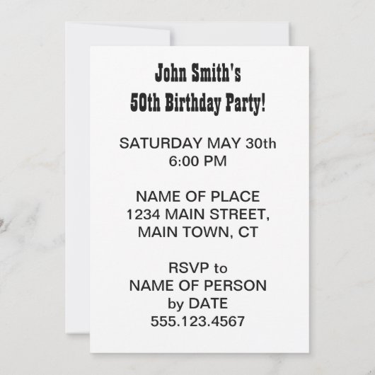 Heiliges Guacamole jemand dreht Avocado 50 Einladung (Rückseite)