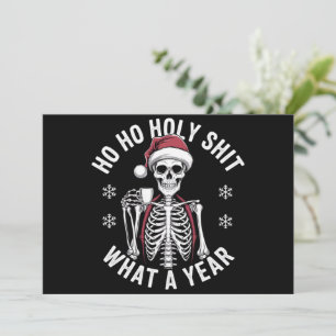 Heiliges Hemd, was für ein Jahr Weihnachtshumor Sk Feiertagskarte